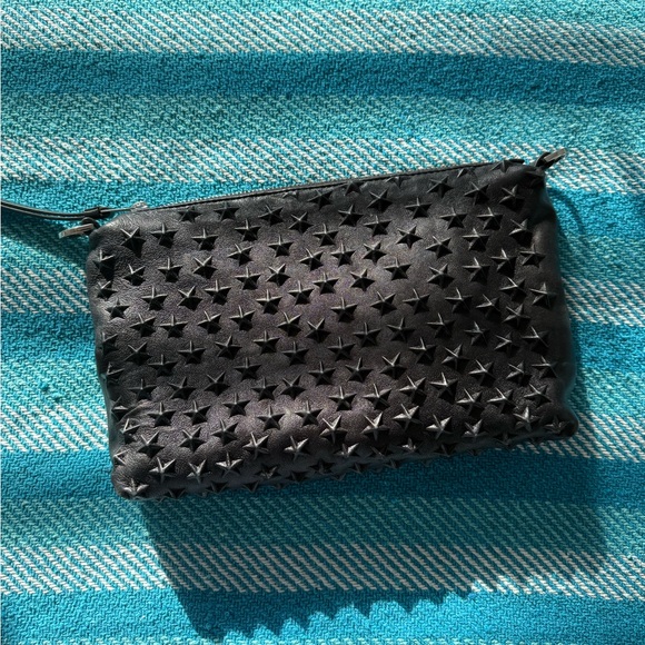 All Saints Handbags - All Saints Black Star-Studded Crossbody Bag